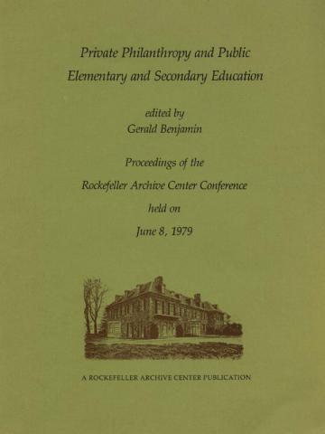 Cover of Private Philanthropy and Public Elementary and Secondary Education
